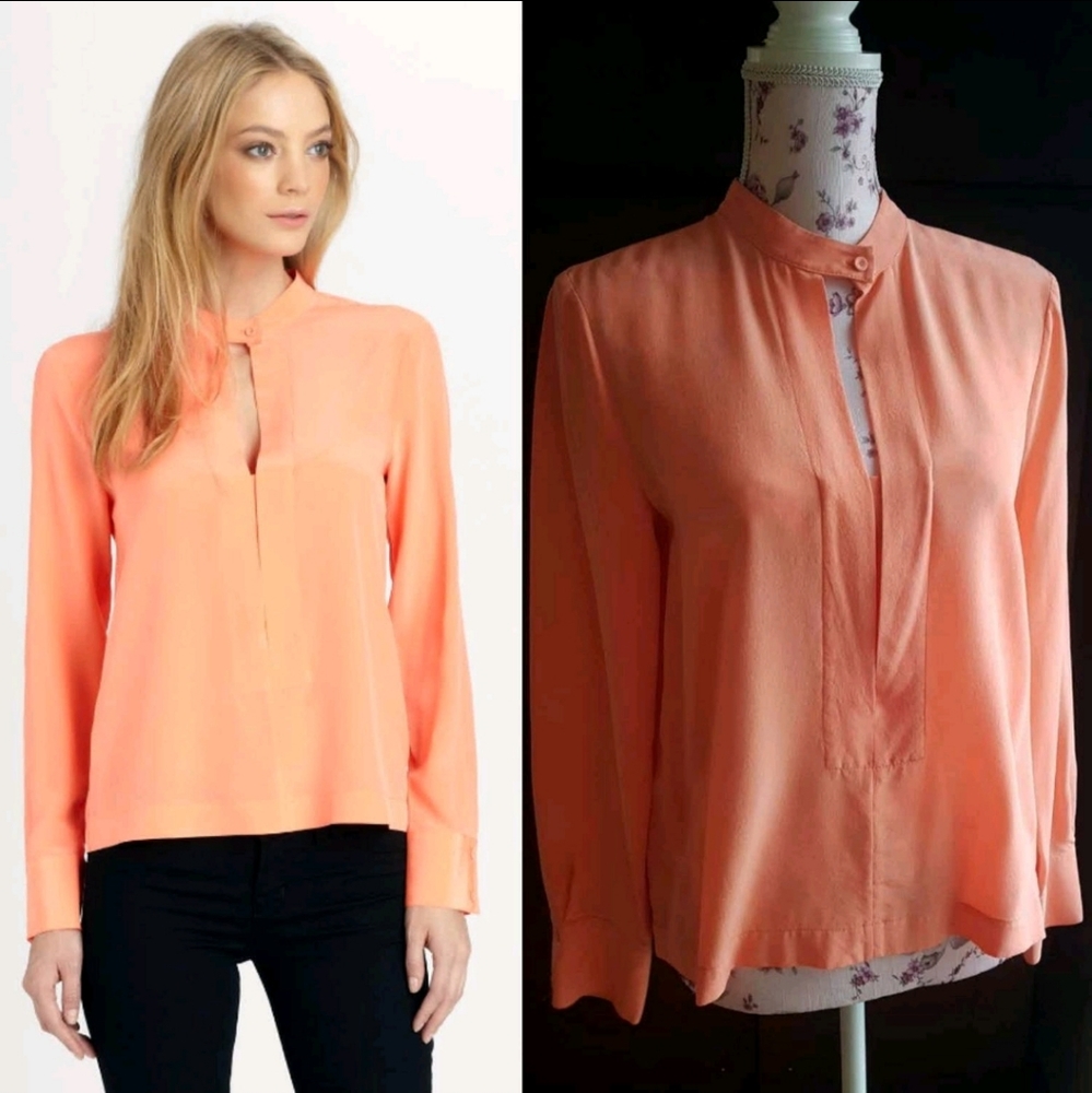 BCBG 100% Silk Blouse